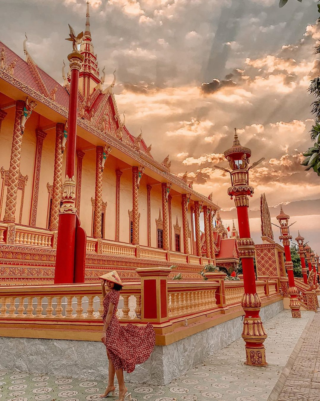 Centenarian solemn Khmer pagodas in Western Vietnam 1520 2